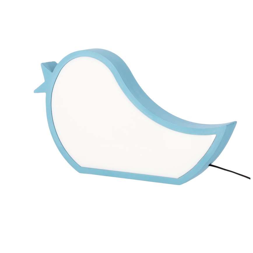 Lampada da tavolo LED per bambini BIRD LED/12W/230V blu