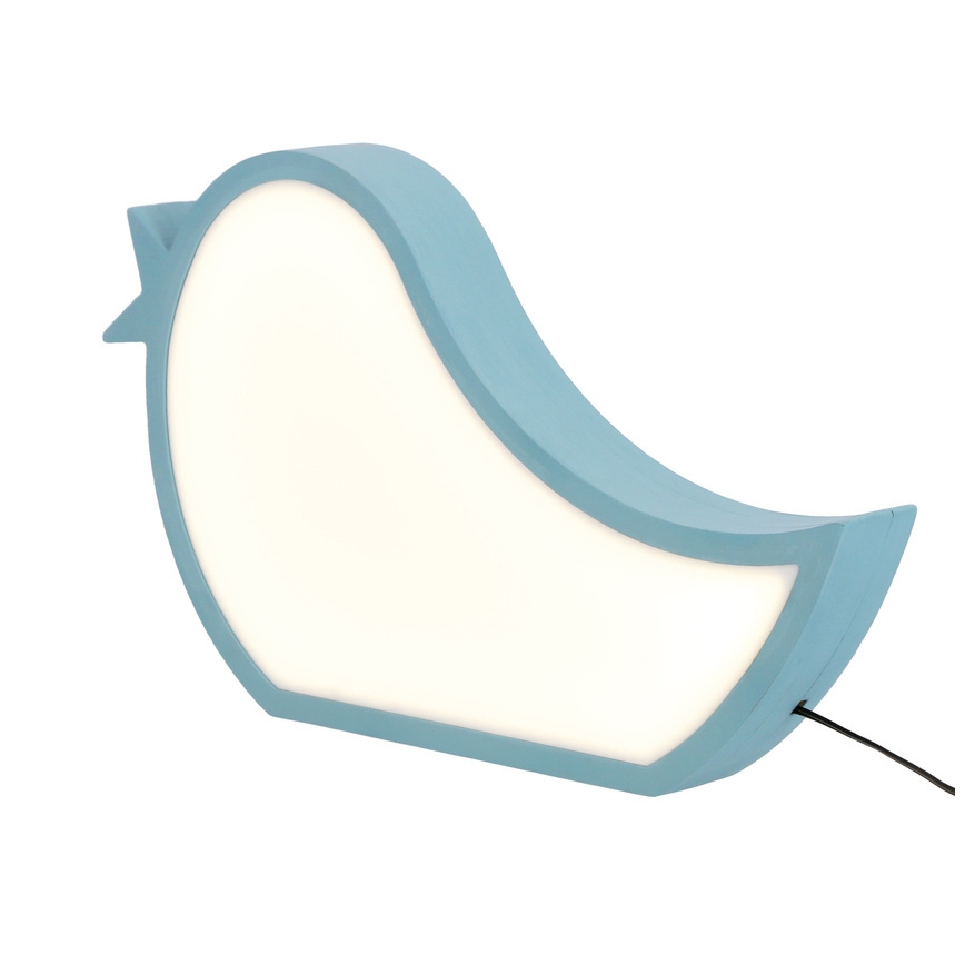 Lampada da tavolo LED per bambini BIRD LED/12W/230V blu