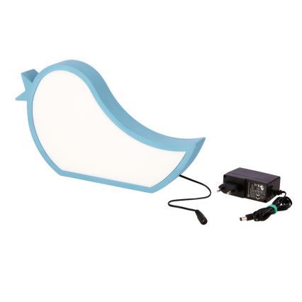 Lampada da tavolo LED per bambini BIRD LED/12W/230V blu