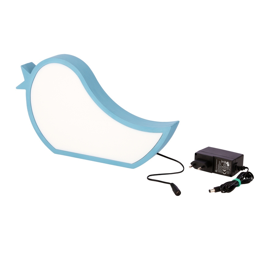 Lampada da tavolo LED per bambini BIRD LED/12W/230V blu