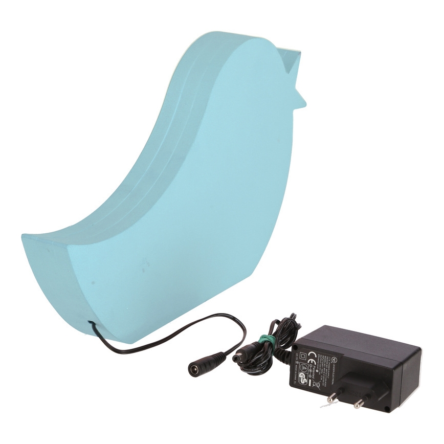Lampada da tavolo LED per bambini BIRD LED/12W/230V blu