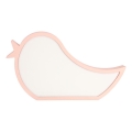Lampada da tavolo LED per bambini BIRD LED/12W/230V rosa