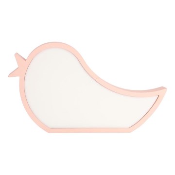 Lampada da tavolo LED per bambini BIRD LED/12W/230V rosa