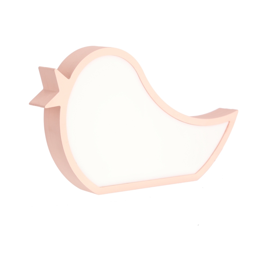 Lampada da tavolo LED per bambini BIRD LED/12W/230V rosa