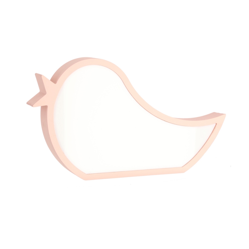 Lampada da tavolo LED per bambini BIRD LED/12W/230V rosa