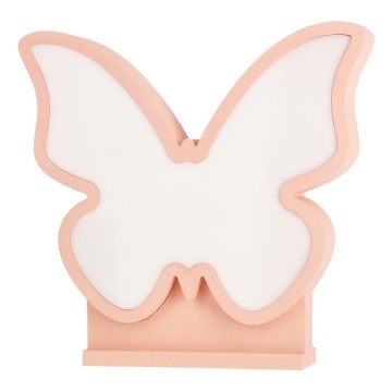 Lampada da tavolo LED per bambini BUTTERFLY LED/14W/230V rosa