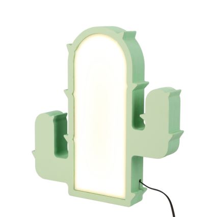 Lampada da tavolo LED per bambini CACTUS LED/10W/230V verde
