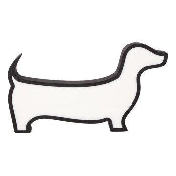 Lampada da tavolo LED per bambini DOG LED/12W/230V nera