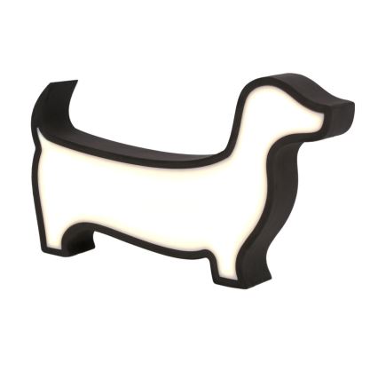 Lampada da tavolo LED per bambini DOG LED/12W/230V nera