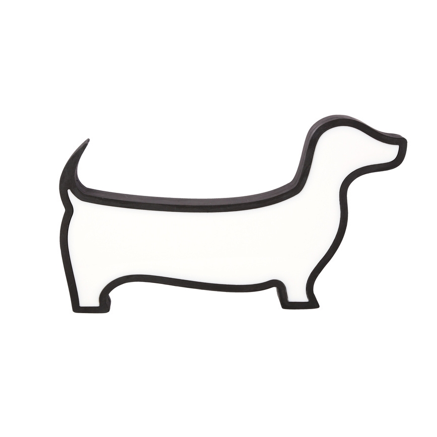 Lampada da tavolo LED per bambini DOG LED/12W/230V nera