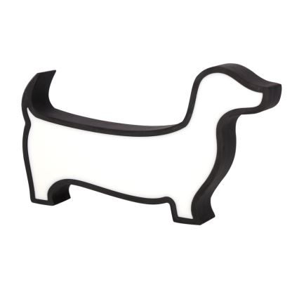 Lampada da tavolo LED per bambini DOG LED/12W/230V nera