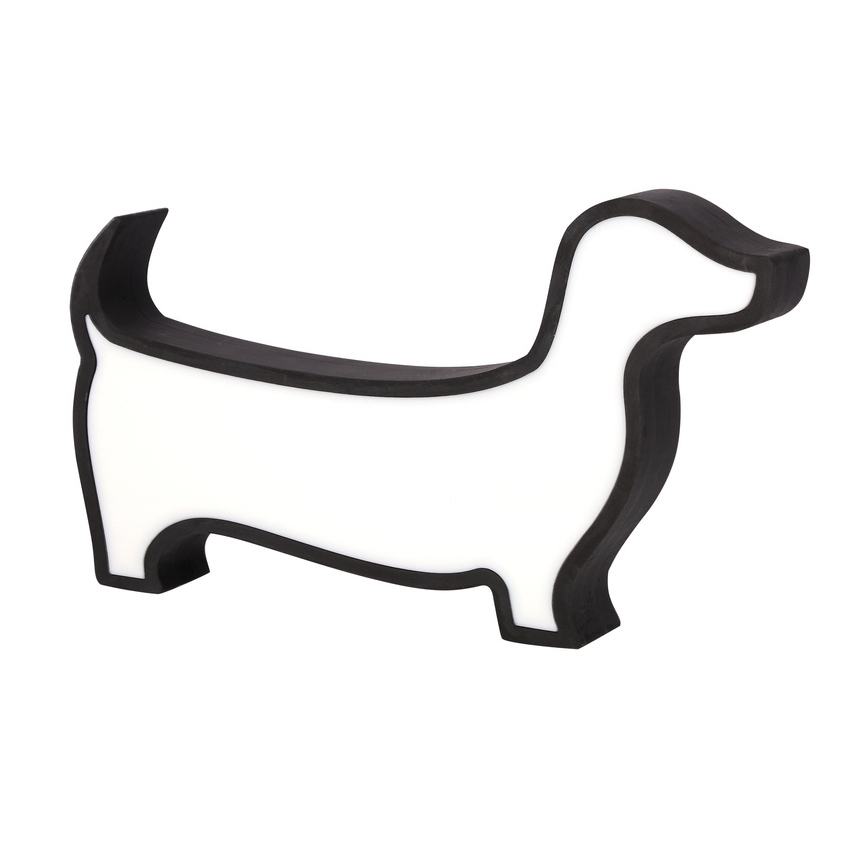 Lampada da tavolo LED per bambini DOG LED/12W/230V nera