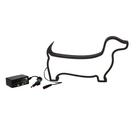 Lampada da tavolo LED per bambini DOG LED/12W/230V nera
