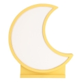 Lampada da tavolo LED per bambini MOON LED/12W/230V gialla