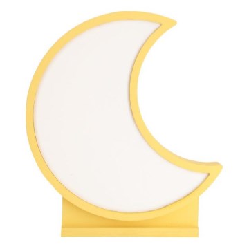 Lampada da tavolo LED per bambini MOON LED/12W/230V gialla