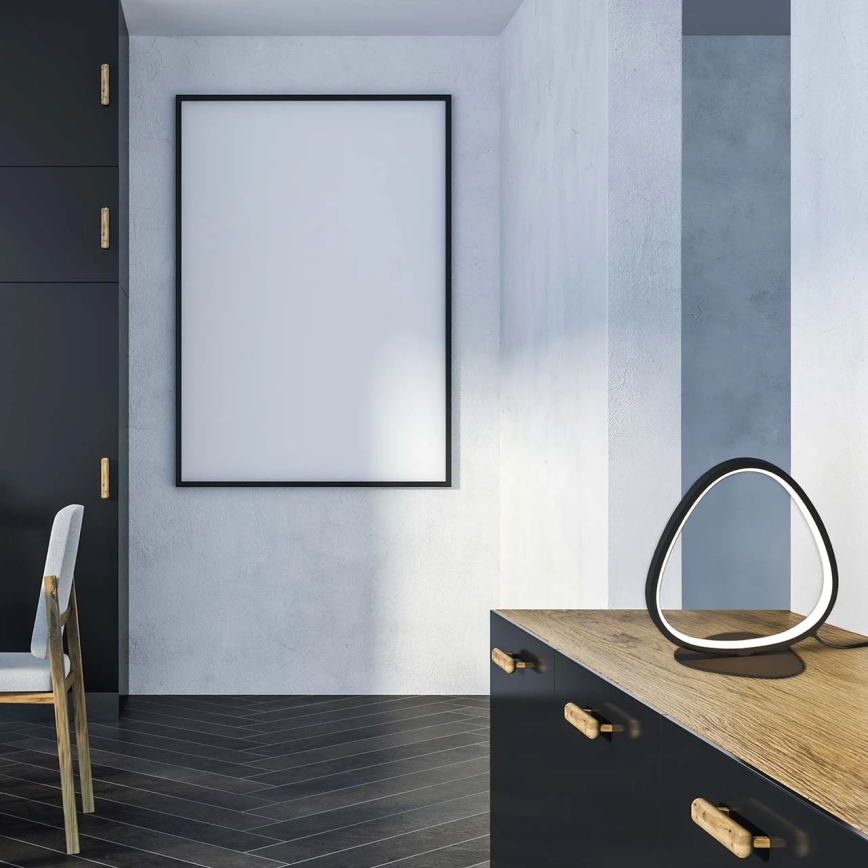 Lampada da tavolo LED PETRA LED/12W/230V 4000K nera