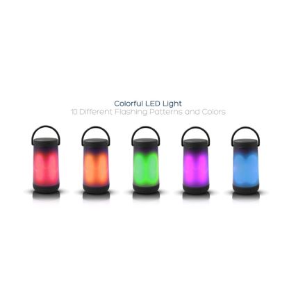 Lampada da tavolo LED RGB con speaker Bluetooth 5W/3,7V 2000 mAh