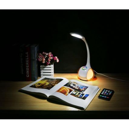 Lampada da tavolo LED RGB dimmerabile LED/7W/230V bianco