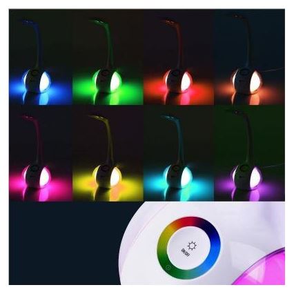 Lampada da tavolo LED RGB dimmerabile LED/7W/230V bianco