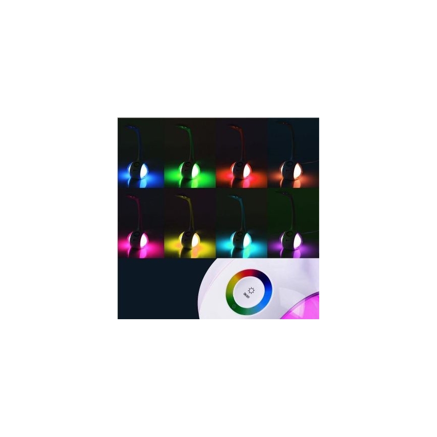 Lampada da tavolo LED RGB dimmerabile LED/7W/230V bianco