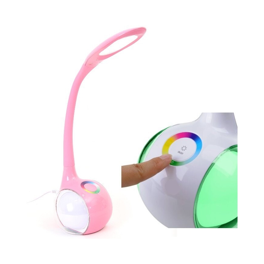 Lampada da tavolo LED RGB dimmerabile LED/7W/230V rosa