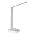 Lampada da tavolo LED RGBW dimmerabile con ricarica wireless LED/7W/5V USB bianca