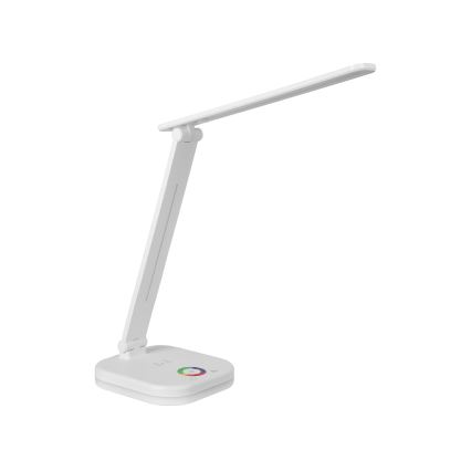 Lampada da tavolo LED RGBW dimmerabile con ricarica wireless LED/7W/5V USB bianca