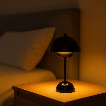 Lampada da tavolo LED ricaricabile a sfioramento COSTA LED/3W/5V 2400 mAh 3000-6000K nera