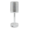 Lampada da tavolo LED ricaricabile a sfioramento SIMPLE LED/1W/5V 2400 mAh 3000-6000K trasparente