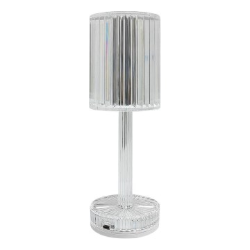 Lampada da tavolo LED ricaricabile a sfioramento SIMPLE LED/1W/5V 2400 mAh 3000-6000K trasparente