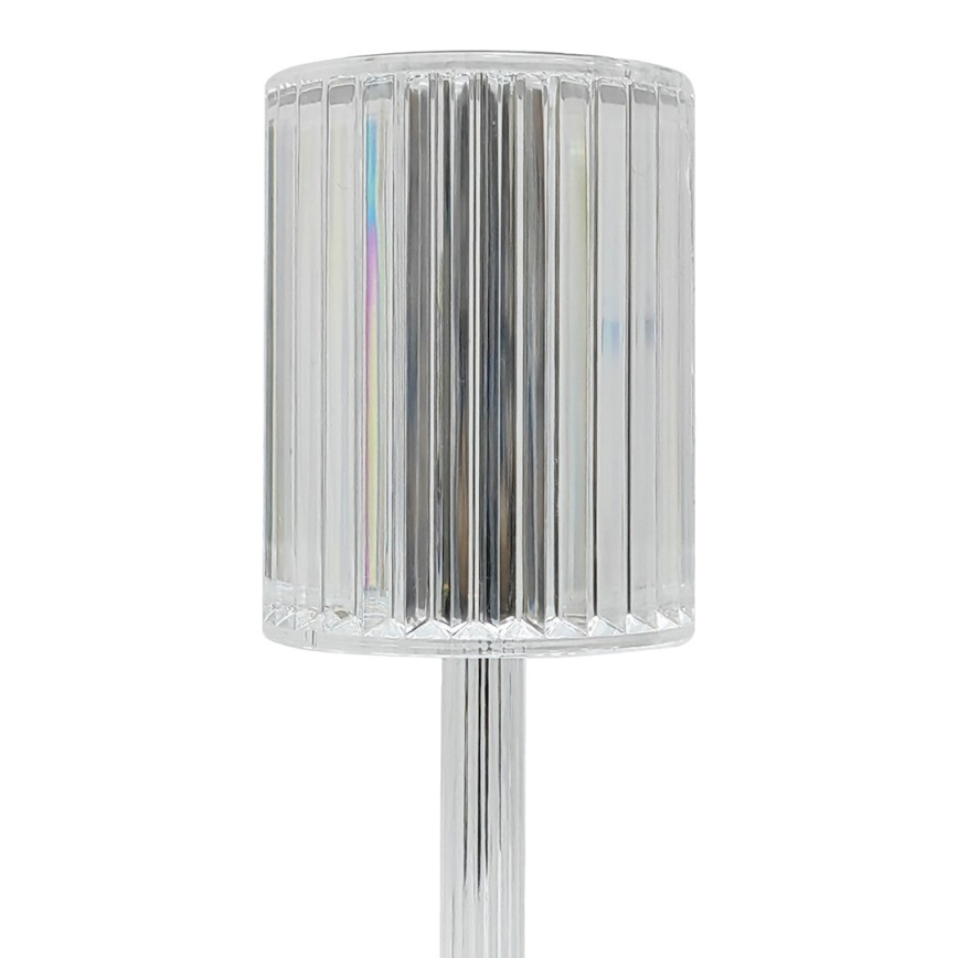 Lampada da tavolo LED ricaricabile a sfioramento SIMPLE LED/1W/5V 2400 mAh 3000-6000K trasparente