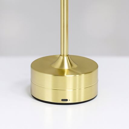 Lampada da tavolo LED ricaricabile a sfioramento TAVOLO LED/2,5W/5V 2400 mAh 3000-6000K dorata