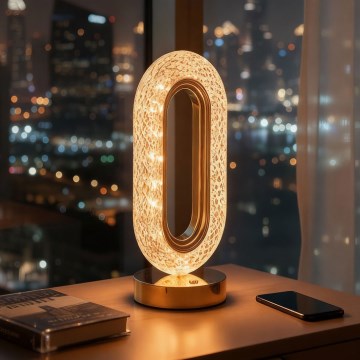 Lampada da tavolo LED ricaricabile dimmerabile DUBAI LED/2W/5V 2700K/4000K/6500K 400 mAh dorata
