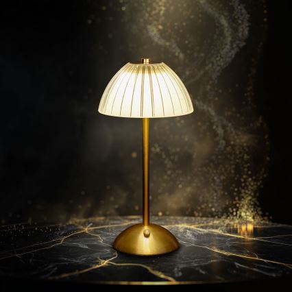 Lampada da tavolo ricaricabile LED dimmerabile PARIS LED/2W/5V 2700K/4000K/6500K 800 mAh dorata