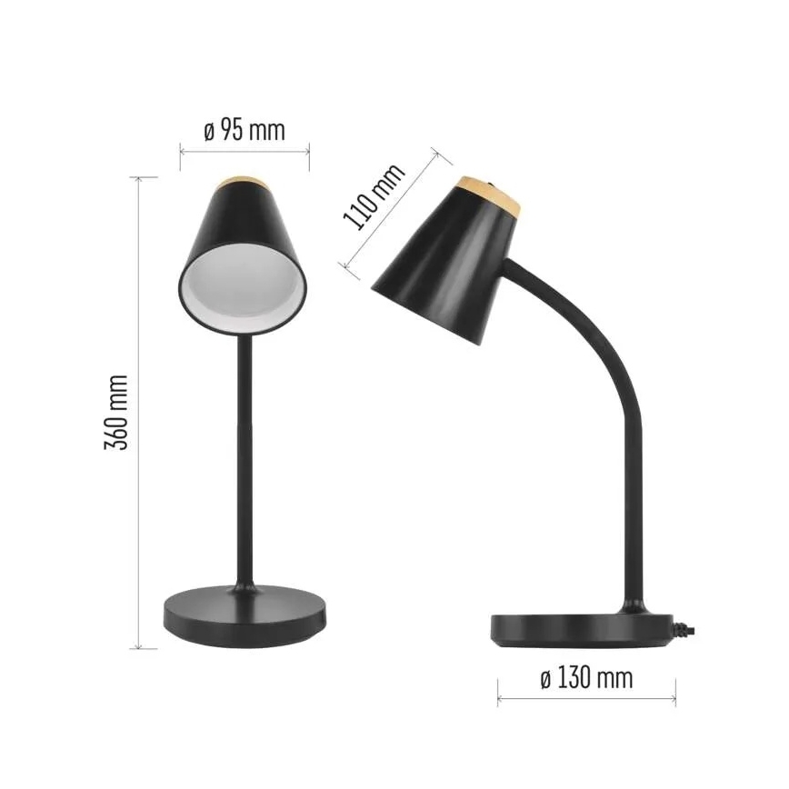 Lampada da tavolo LED TARA LED/4,5W/230V 4000K nera