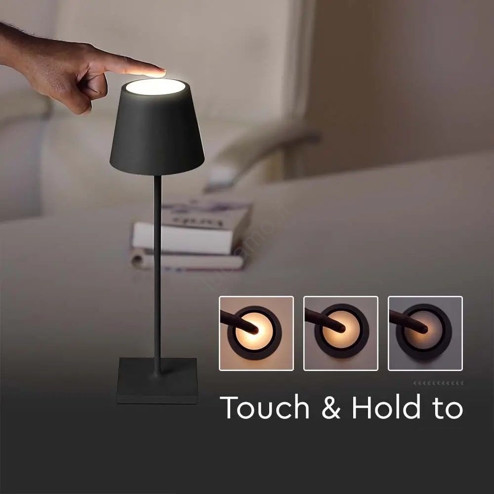 Onherm 2 Pezzi Lampade LED Da Tavolo Senza Fili, RGB Lampada Touch