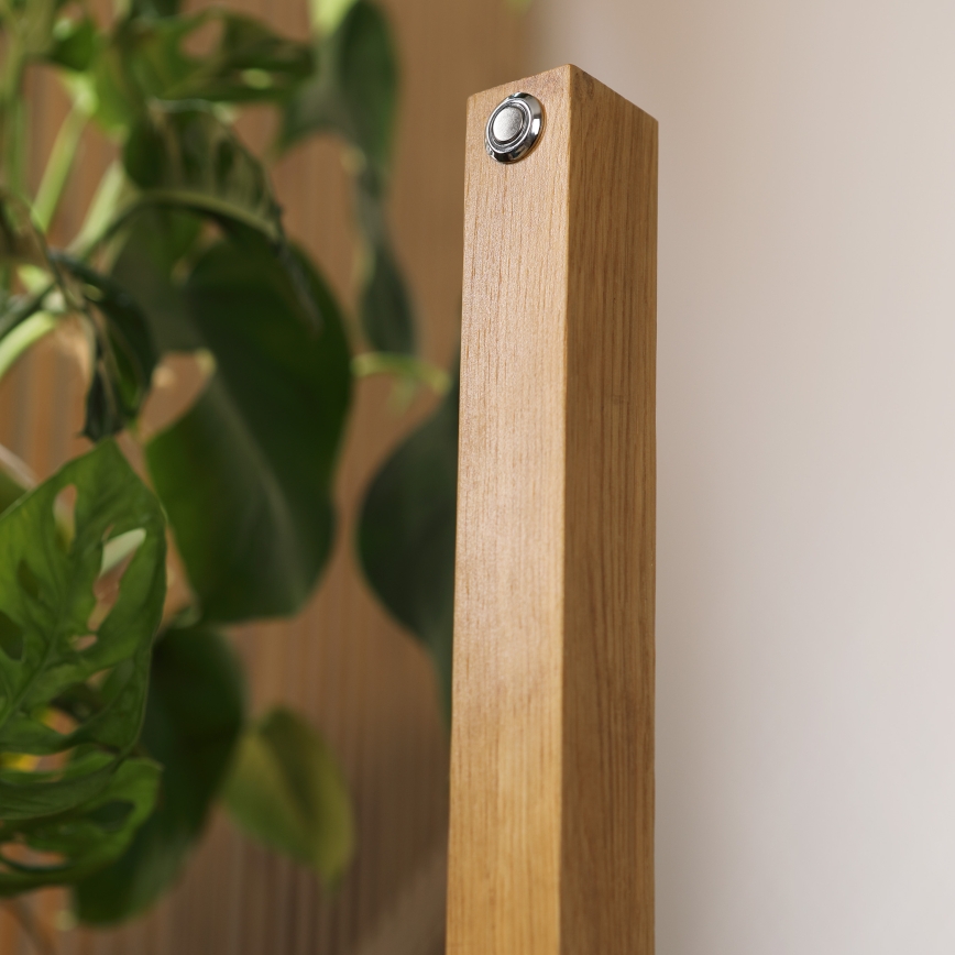 Lampada da tavolo LED VERDE LED/10W/230V 3000K rovere/nero