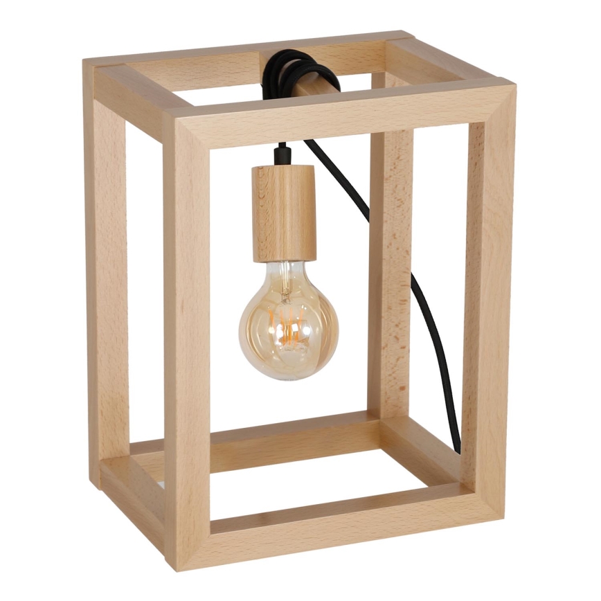 Lampada da tavolo LEGNO 1xE27/60W/230V