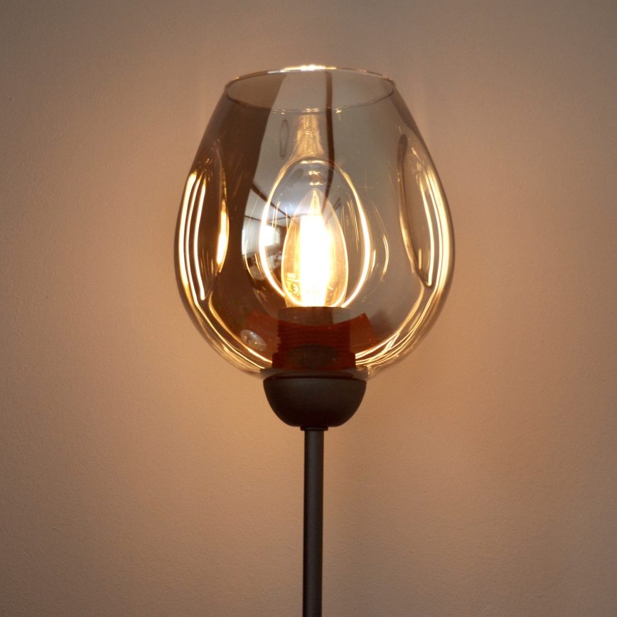Lampada da tavolo LILI 1xE27/15W/230V nero/grigio