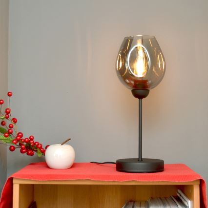 Lampada da tavolo LILI 1xE27/15W/230V nero/grigio