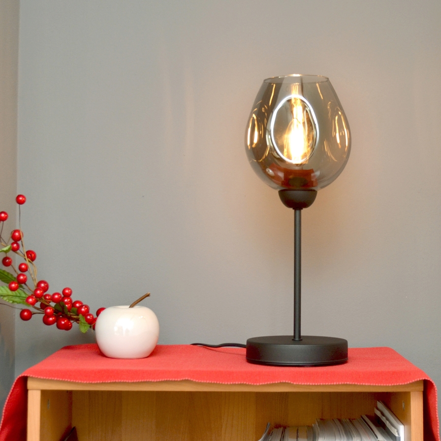 Lampada da tavolo LILI 1xE27/15W/230V nero/grigio
