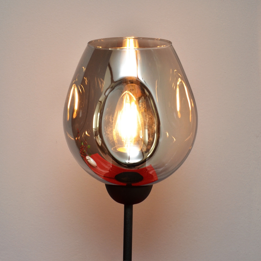 Lampada da tavolo LILI 1xE27/15W/230V nero/grigio