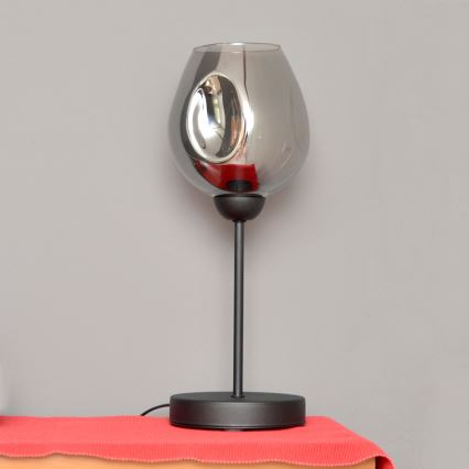 Lampada da tavolo LILI 1xE27/15W/230V nero/grigio