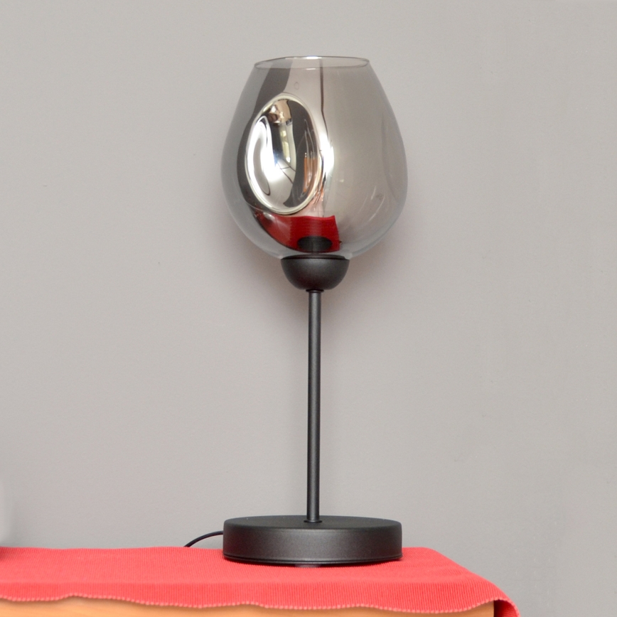 Lampada da tavolo LILI 1xE27/15W/230V nero/grigio