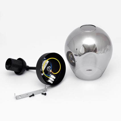 Lampada da tavolo LILI 1xE27/15W/230V nero/grigio