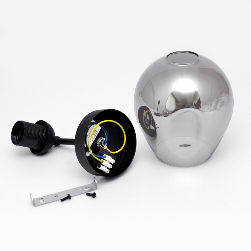 Lampada da tavolo LILI 1xE27/15W/230V nero/grigio