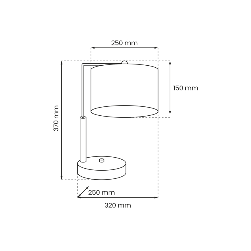 Lampada da tavolo LINO 1xE27/60W/230V