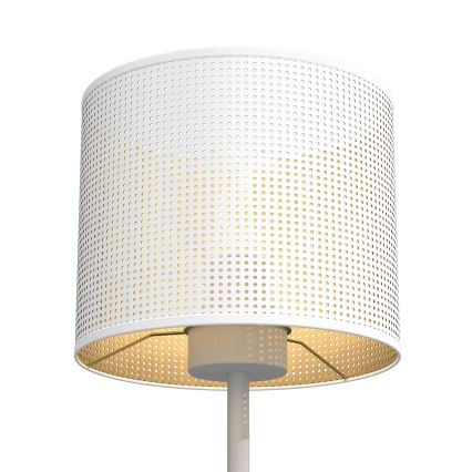 Lampada da tavolo LOFT SHADE 1xE27/60W/230V diametro 18 cm bianco/oro