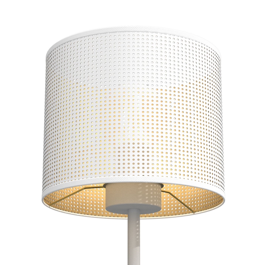 Lampada da tavolo LOFT SHADE 1xE27/60W/230V diametro 18 cm bianco/oro