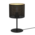 Lampada da tavolo LOFT SHADE 1xE27/60W/230V diametro 18 cm nero/oro